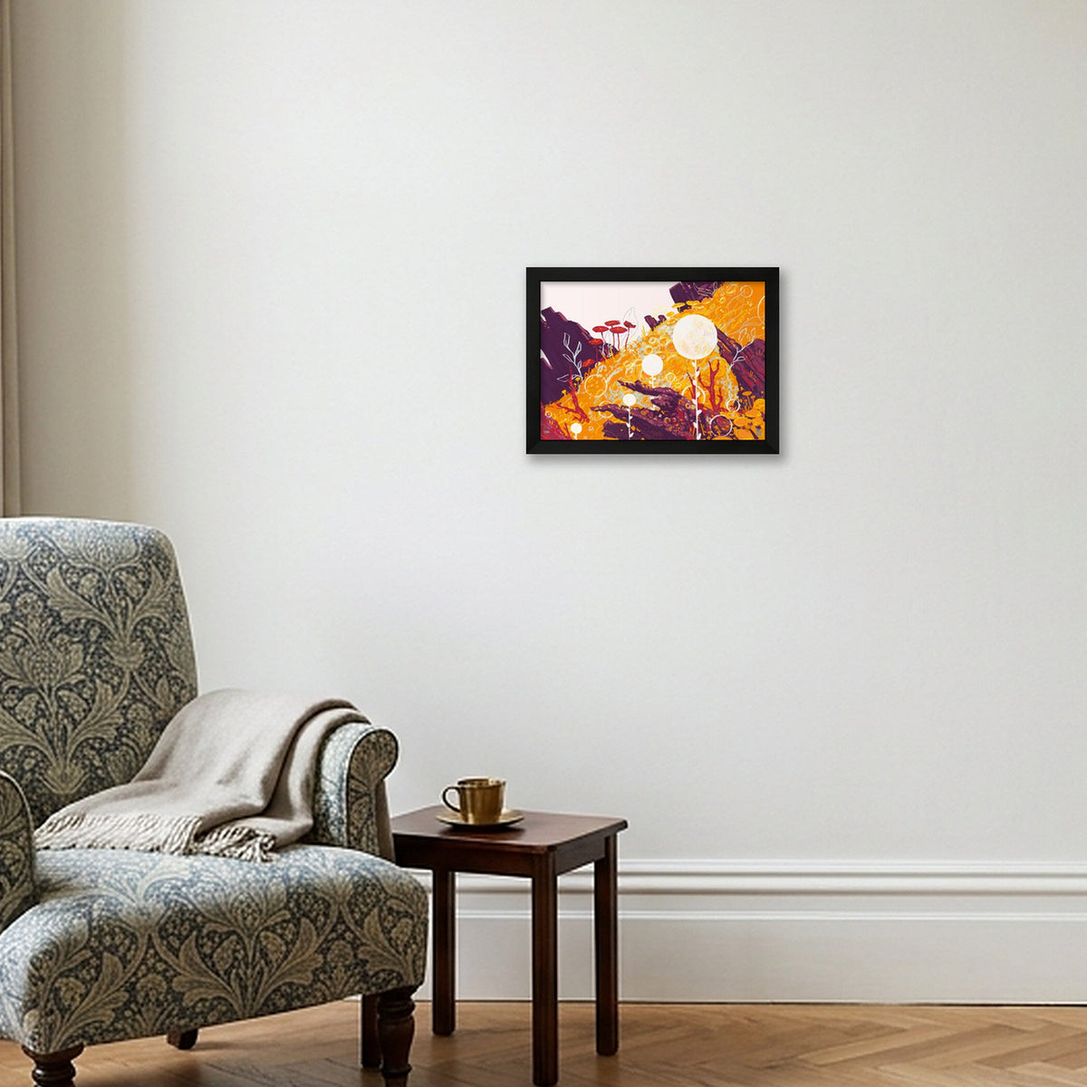 Old Growth Print — A4 (12×8") Black Frame