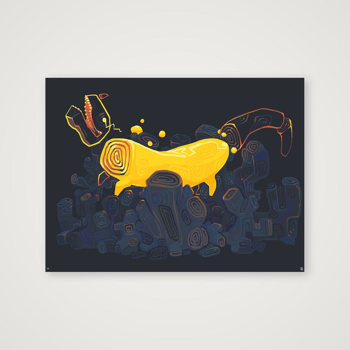 Fossil Print — 31×24" Print only