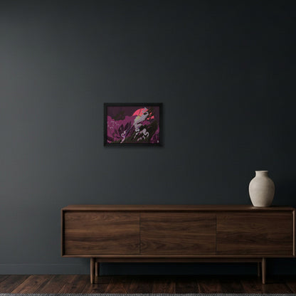 Smoke and Mirrors Print — A4 (12×8") Black Frame