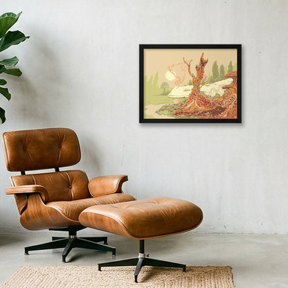 Slumbering Giant Print — 16×12" Black Frame