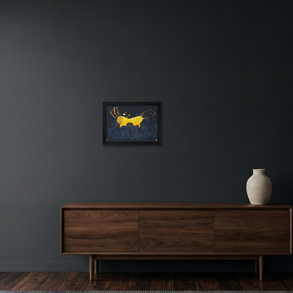 Fossil Print — A4 (12×8") Black Frame